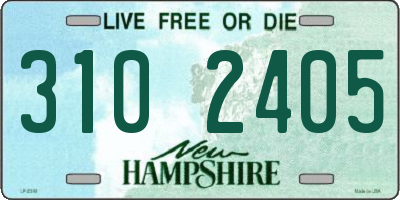 NH license plate 3102405