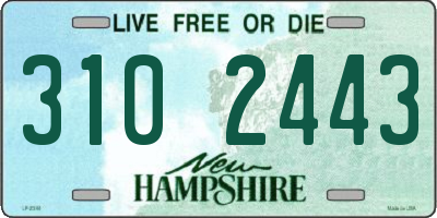 NH license plate 3102443