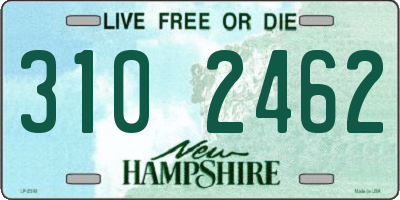 NH license plate 3102462
