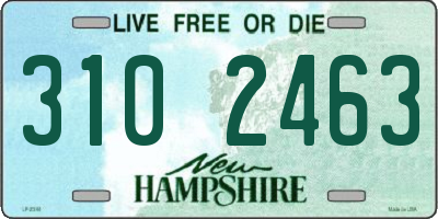 NH license plate 3102463
