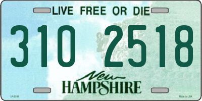 NH license plate 3102518