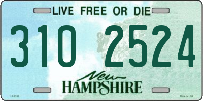 NH license plate 3102524