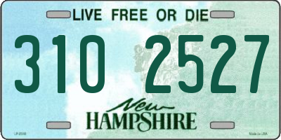 NH license plate 3102527