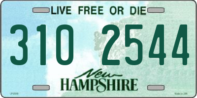 NH license plate 3102544