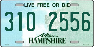 NH license plate 3102556