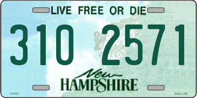 NH license plate 3102571