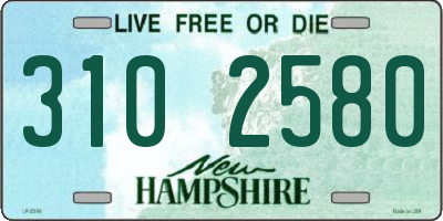 NH license plate 3102580