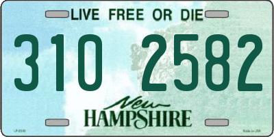 NH license plate 3102582