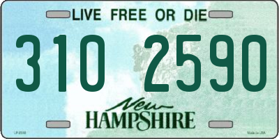 NH license plate 3102590