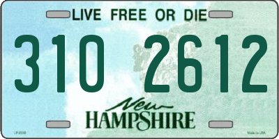 NH license plate 3102612
