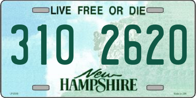 NH license plate 3102620
