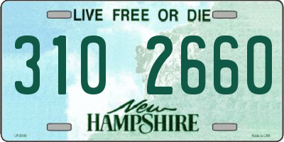 NH license plate 3102660