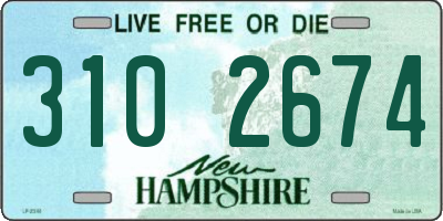 NH license plate 3102674