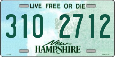 NH license plate 3102712