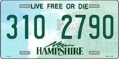 NH license plate 3102790