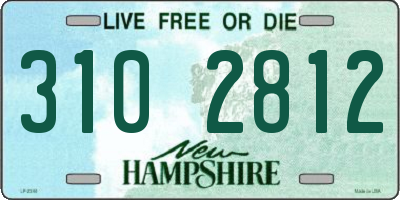NH license plate 3102812