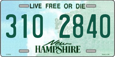 NH license plate 3102840