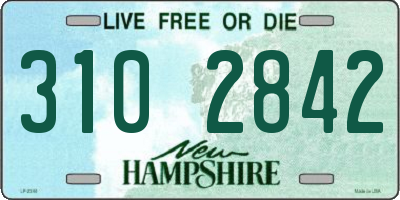 NH license plate 3102842