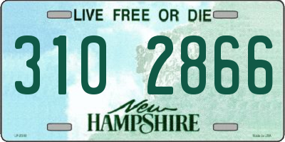 NH license plate 3102866