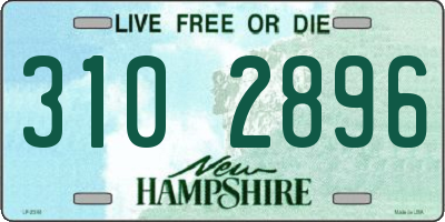 NH license plate 3102896
