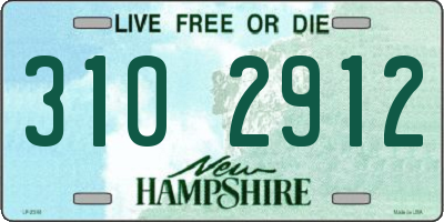 NH license plate 3102912