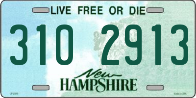 NH license plate 3102913