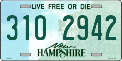 NH license plate 3102942