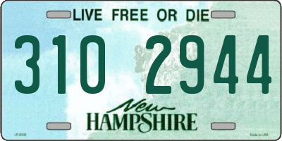 NH license plate 3102944