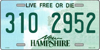 NH license plate 3102952