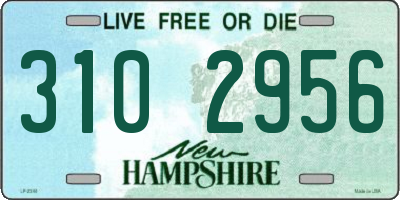NH license plate 3102956