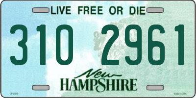 NH license plate 3102961