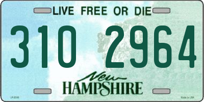NH license plate 3102964
