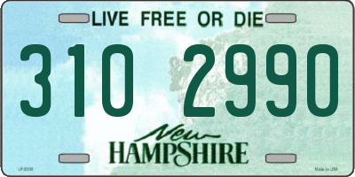 NH license plate 3102990