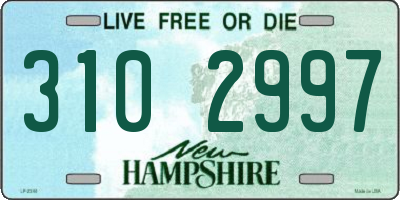 NH license plate 3102997