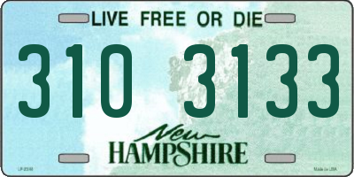 NH license plate 3103133