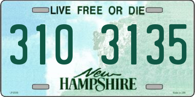 NH license plate 3103135