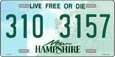 NH license plate 3103157