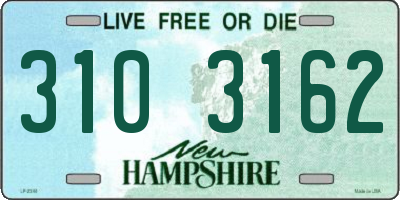 NH license plate 3103162