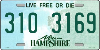 NH license plate 3103169