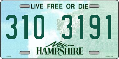 NH license plate 3103191