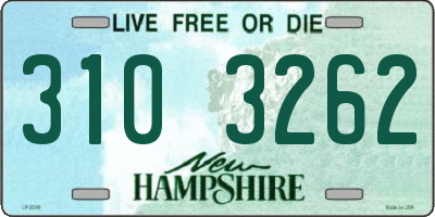 NH license plate 3103262