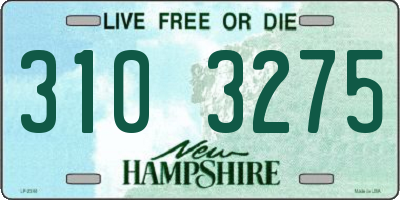 NH license plate 3103275