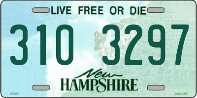 NH license plate 3103297