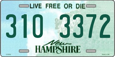 NH license plate 3103372