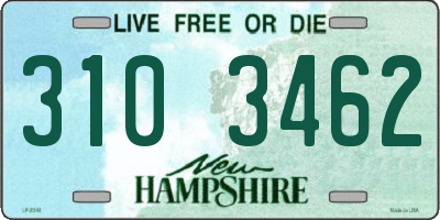 NH license plate 3103462