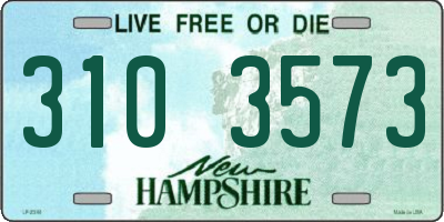 NH license plate 3103573