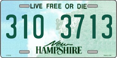 NH license plate 3103713
