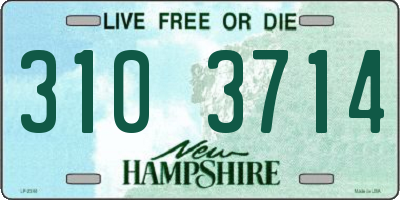 NH license plate 3103714