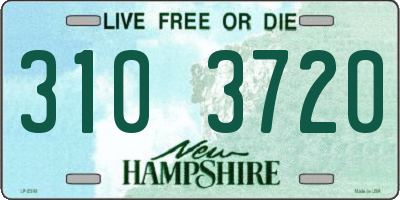 NH license plate 3103720