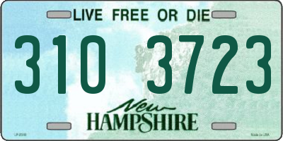 NH license plate 3103723